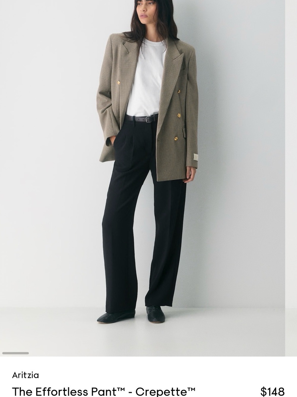 Aritzia Black Tailored Three Piece Suit - Picture 2 of 12